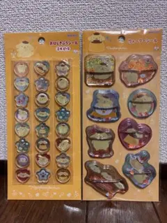 【正規品】ポムポムプリン　2点セット　 おはじきふうシール　ウォーターシール