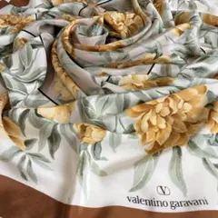 5-12.valentino garavani 花柄 大判シルクスカーフのサムネイル