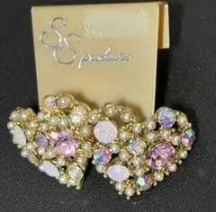 大きめハート型ピアス