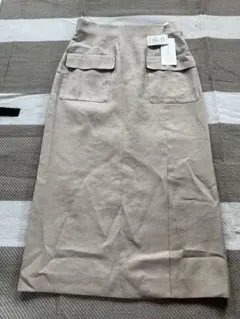 UNTITLED アンタイトル アウトポケット タイトスリットスカート ロング