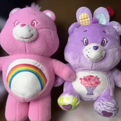 【最終値下げ】ケアベアBIGぬいぐるみ　2個セット➕おまけ