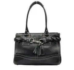 old coach レザー トートバッグ ブラック