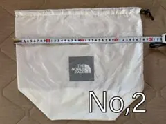 THE NORTH FACE ノースフェイス 巾着袋 収納袋 ホワイト No,2