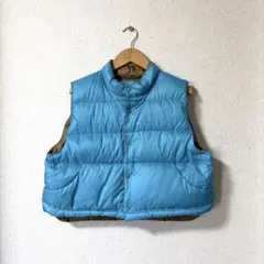 ビームスボーイBEAMSBOY ナイロンタフタリバーシブルダウンベスト