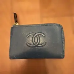 CHANEL キーケース　青　ブルー