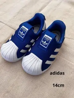 adidas スリッポン スニーカー 青