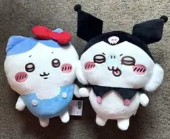 ちいかわ✕サンリオキャラクターズ　BIGぬいぐるみ　ハチワレ&モモンガ2個セット