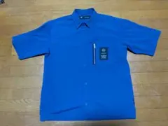 GU×UNDERCOVER　ジップポケット　5分袖シャツ　ブルー　Mサイズ