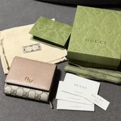 箱付き　GUCCI ミニ財布　マーモント　GGスプリーム　ダブルGのサムネイル