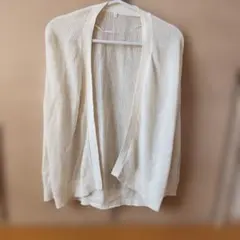トップバリュ　レディース　カーディガン　白 M