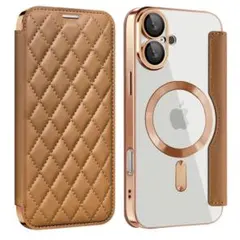 iPhone16 キルティングケース　アイフォン16 カバー　手帳型