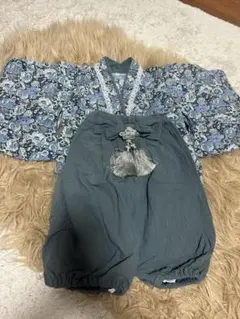ベビー　花柄　袴　サイズ70