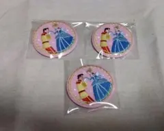 ディズニー 刺繍缶バッジ　シンデレラ