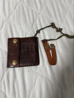 RRL 希少 チェーン付き コンチョ ウォレット 新品 未使用品 タグ付き