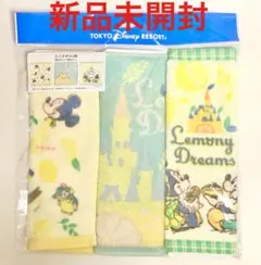 【新品未開封】東京ディズニーリゾート ミッキーミニー ミニタオル3枚セット