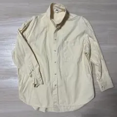 ユニクロU ボタン付き長袖シャツ S