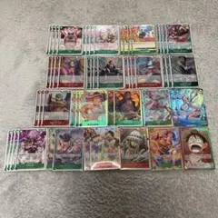 ヒ*デ様 ワンピースカード　赤緑ルフィ　デッキパーツ　リーパラ付き