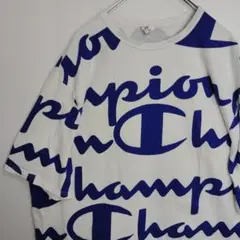 す*い様 チャンピオン 半袖シャツ Tシャツ ホワイト プリントロゴ メンズ3X