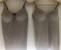 UNIQLOエアリズムシームレスVネックブラトップL２枚セット美品