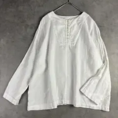 ネストローブ バイカラーブラウス(未使用） - メルカリ