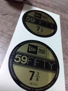 7と3/8size2枚‼️ニューエラステッカー‼️NEWERA‼️