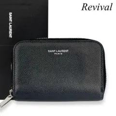 【美品】サンローラン　レザー　コインケース　カードケース　黒　ブラック　973