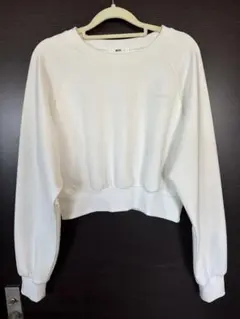 WEGO ホワイト クロップドスウェットサイズＦ