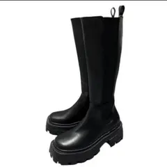 美品 SLY ロングブーツ サイドゴア トラックソール 23.5cm