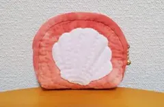 ハワイアンキルト　ミニポーチ　オレンジ