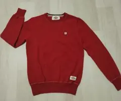 【美品】Dickies　赤　クルーネックセーター
