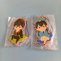 銀魂 土方十四郎 X子 ミニスカポリス ラバーストラップ 2個セット！