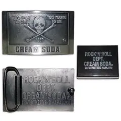 希少 新品未使用 クリームソーダ ピンクドラゴン ベルトバックル シルバー CREAM SODA/クリームソーダ バックル＆ベルトセット 入荷