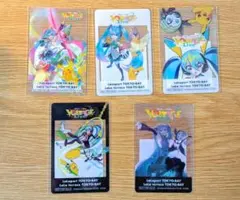 ポケモン 初音ミク ポケミクライブ ららぽーと 特典 クリアカード 全5種セット