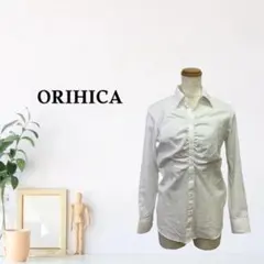 zC1748【M】ORIHICA シャツ/ブラウス ストライプ柄 前開き 長袖のサムネイル