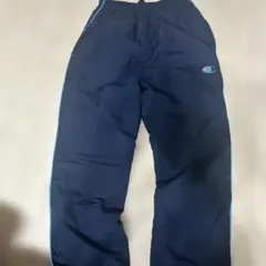 Champion ナイロンパンツ 140 ネイビー　裏起毛
