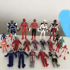 仮面ライダー、ウルトラマン、戦隊ヒーロー、色々ソフビ22体セット