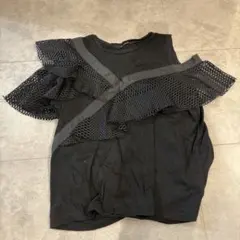 GALLERIE メッシュフリルデザインカットソーのサムネイル