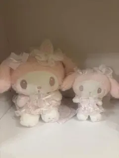 マイメロディ 白いちごのティータイム ふわくた ぬいぐるみ マスコット