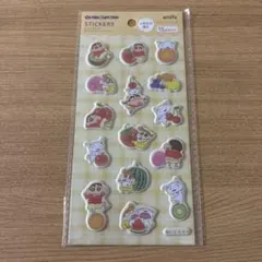 クレヨンしんちゃん　フルーツ　ふわふわシール　セリアのサムネイル