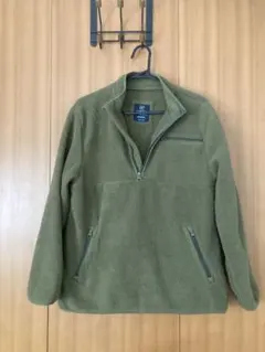 値下げ《GAPキッズ160サイズ》オリーブグリーン フリース ハーフジップ