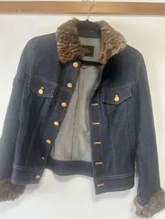 ピンキーアンドダイアンジーンズ　デニムジャケット　ファージャケット　冬秋