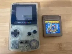 ジャンクNintendo ゲームボーイカラー クリア　ソフト付き