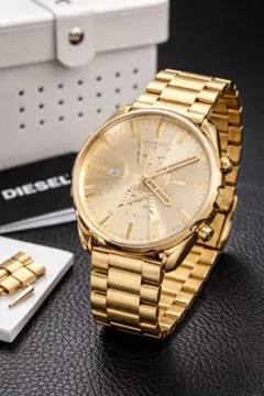 DIESEL DZ-4475 ゴールド クロノグラフ メンズ腕時計 ディーゼル