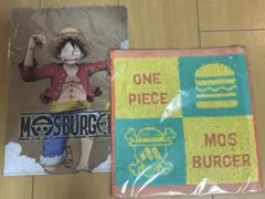 ワンピース×モスバーガー　ハンドタオル とファイル