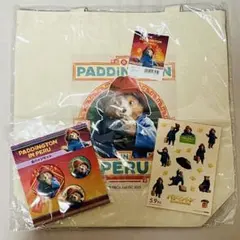 パディントン　トートバッグ　缶バッジ　ステッカー　シール