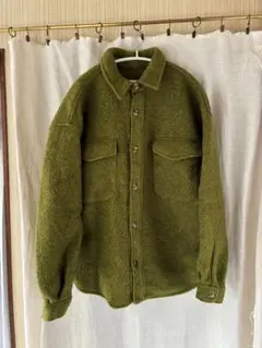 ZARA フリースジャケット オリーブグリーン L