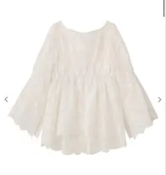 【新品未使用タグ付】COCO DEALフラワー刺繍ブラウス