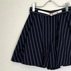 31 Sons de mode キュロット ショートパンツ ストライプ ベルト付