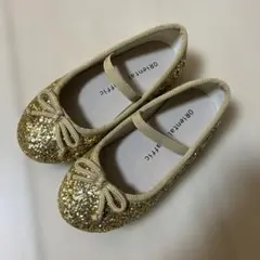 ORIENTAL Traffic ゴールドバレエシューズ