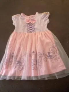 女の子　ラプンツェル風　半袖　ワンピース　120